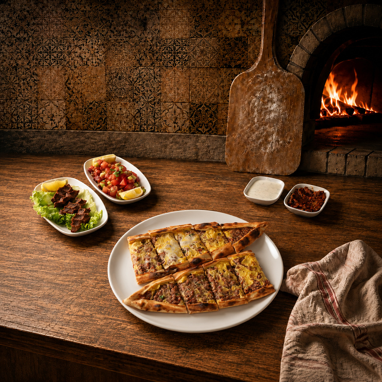Kıymalı Yumurtalı Pide