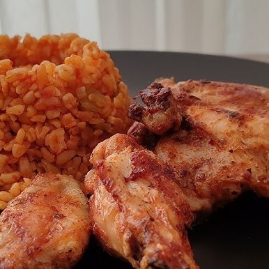 4 Parça Kanat Bulgur Pilavı Salata