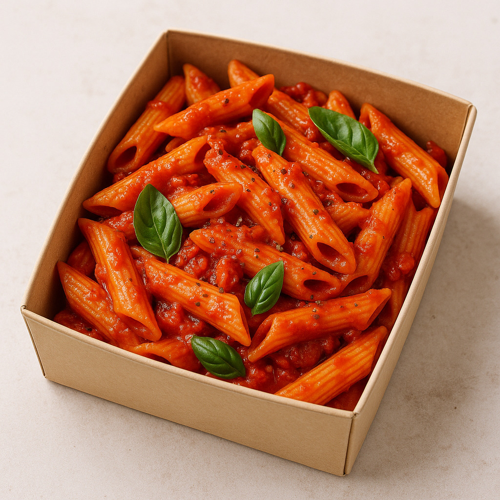 Arabiata Soslu Tavuklu Penne Makarna