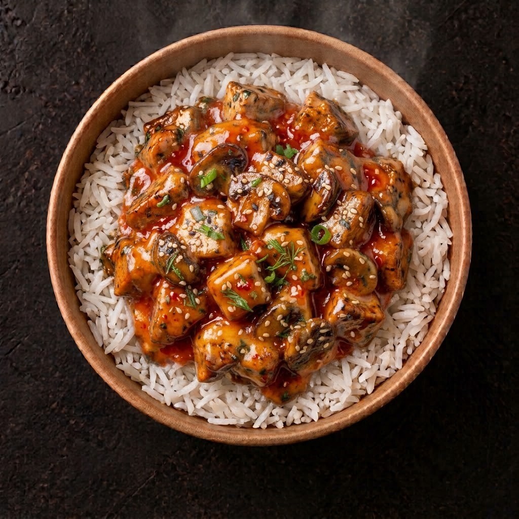 Sweet Chilli Soslu Tavuklu Pilav