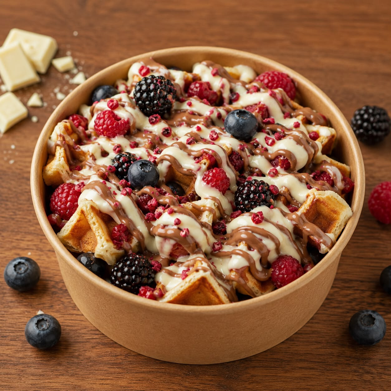Orman Meyveli Waffle Bowl