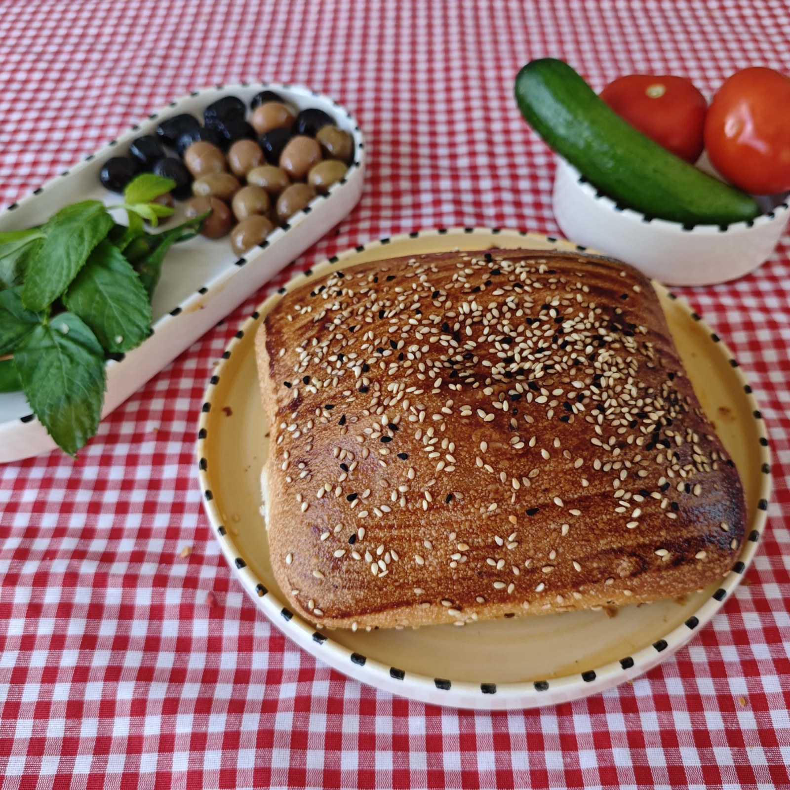 Beyaz Peynirli Kare Poğaça