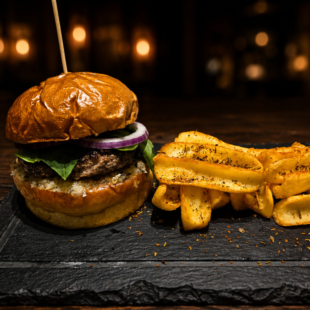 Garlic Parmesan Burger