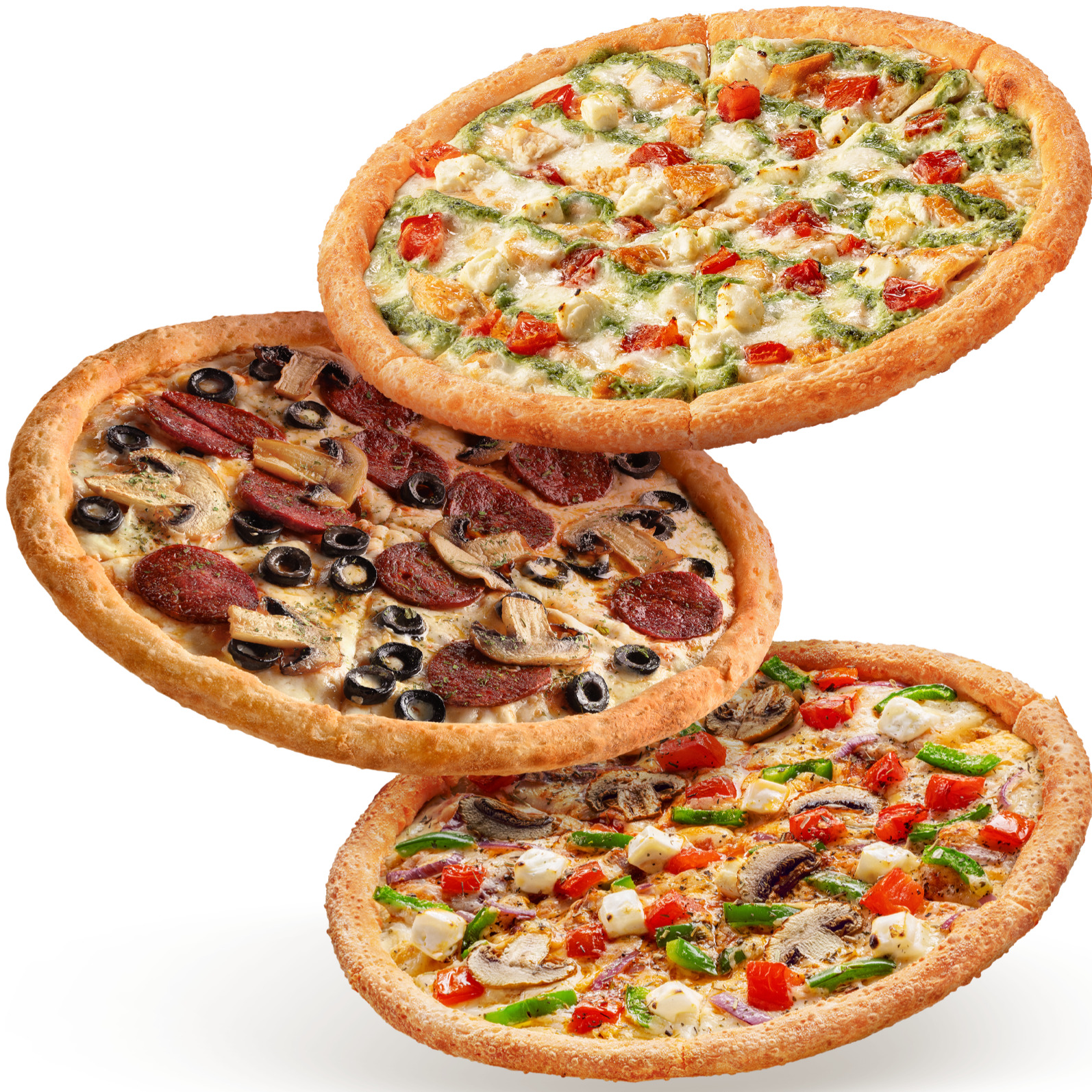 3 Orta Boy Pizza