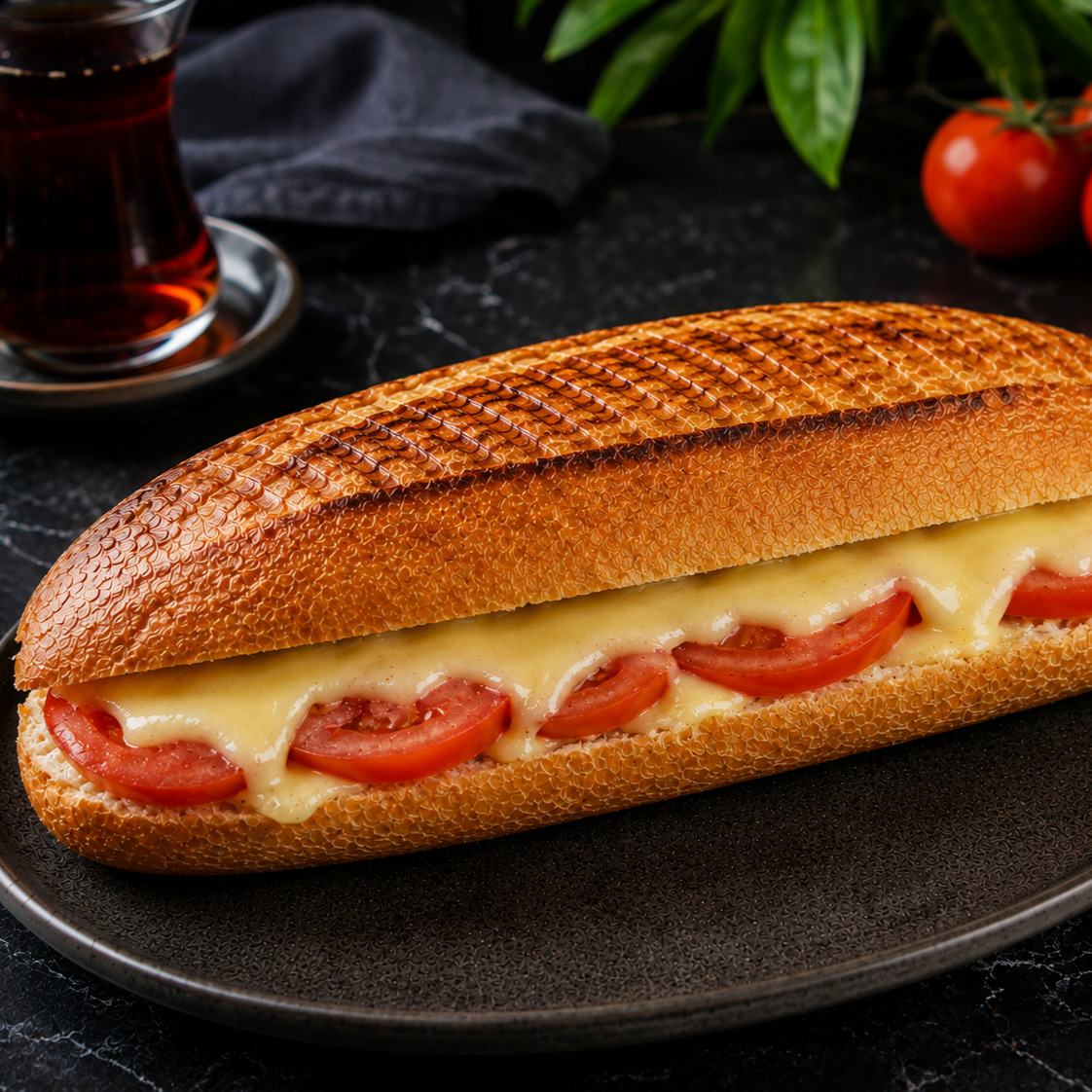 Tam Ekmek Domates Peynirli