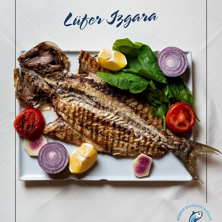 Izgara Lüfer (1 Kg Pişirilmiş) Menü