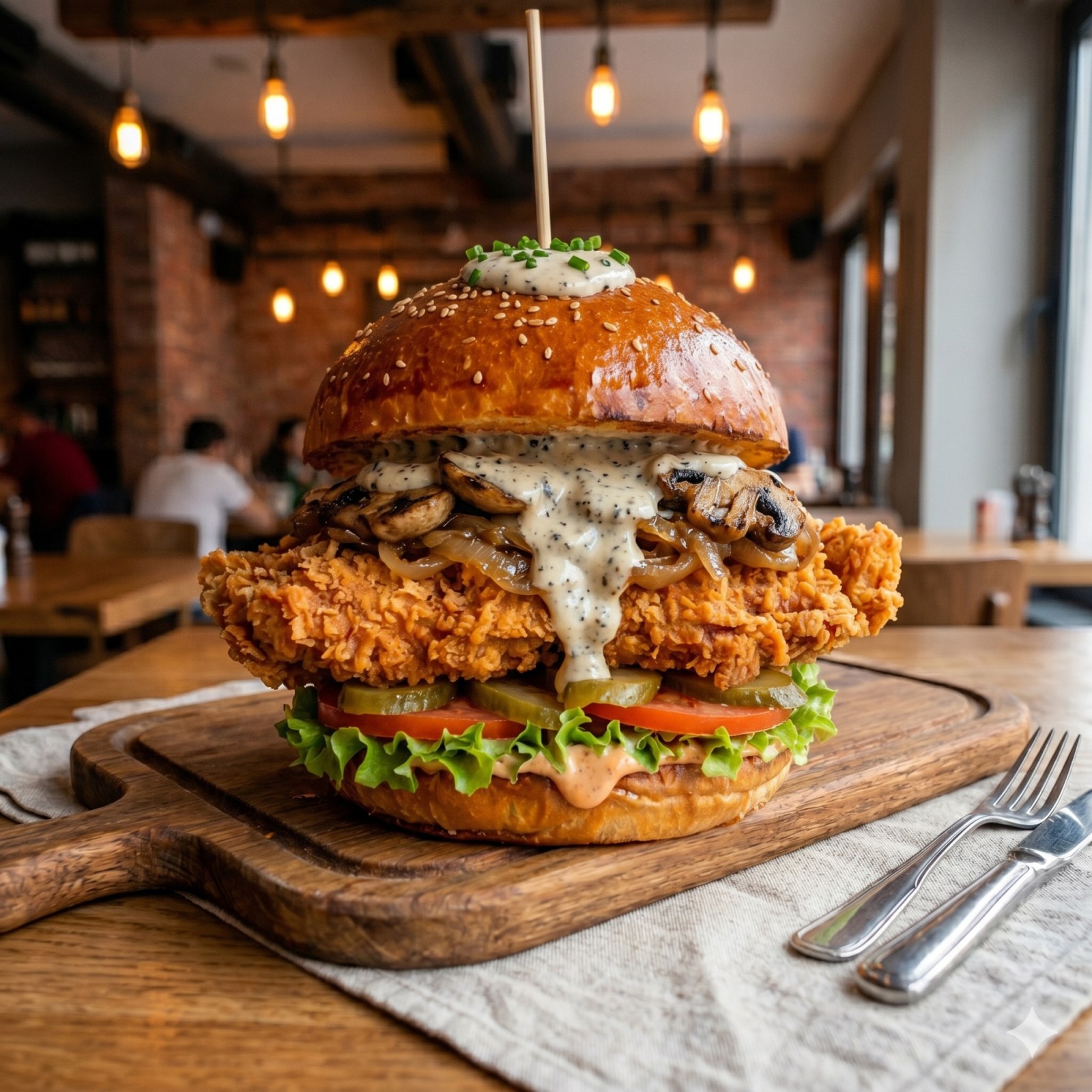Chick Mushroom Burger