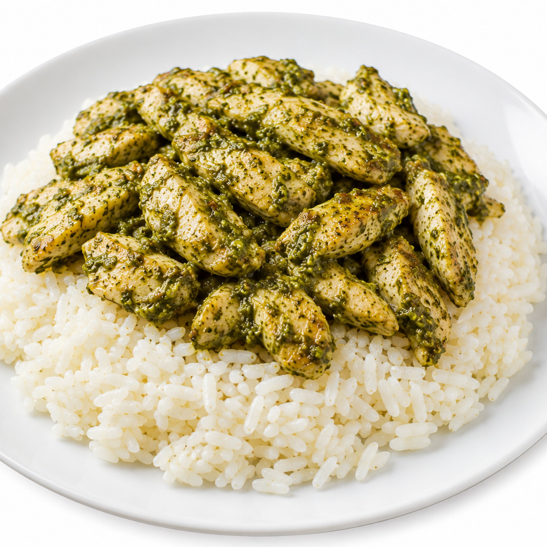 Pesto Soslu Tavuk Pilav