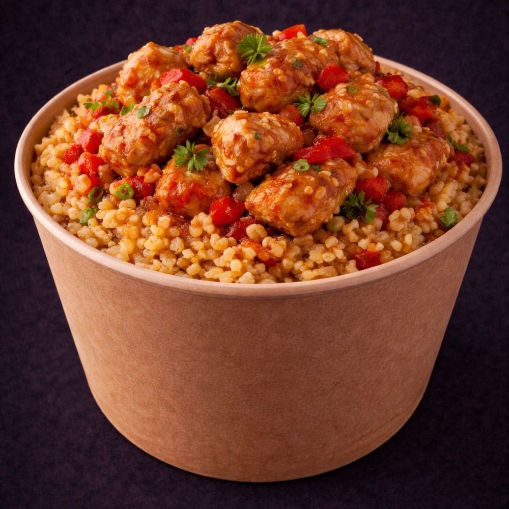 Tavuk Sote Bulgur Pilav Üstü