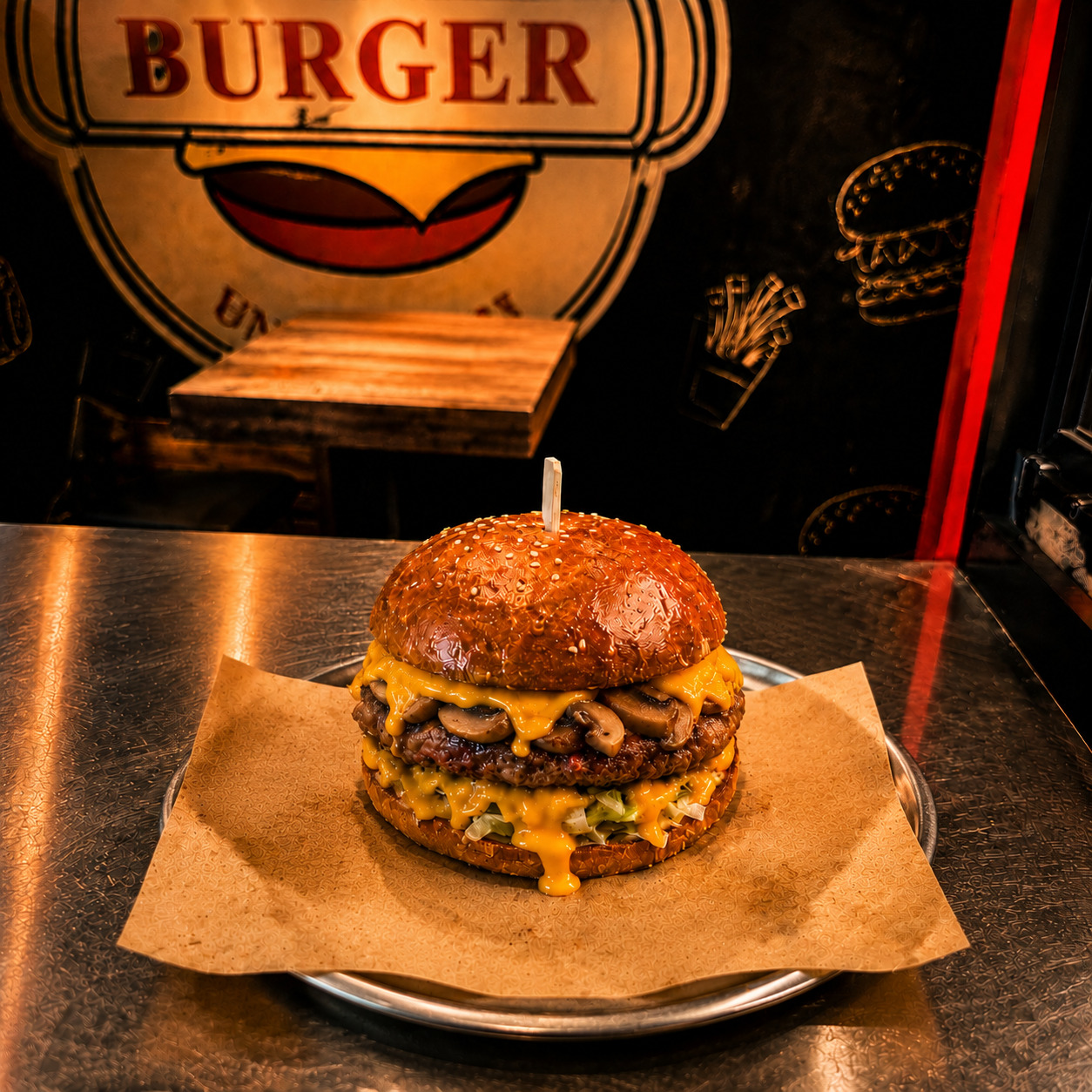 After Dinner Mushroom Burger