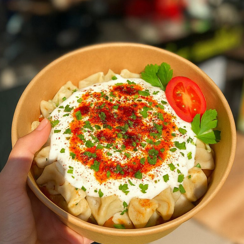 Çanakta Mantı (El Yapımı)