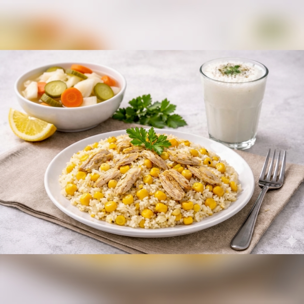 Tavuklu Mısırlı Pilav Menü 5