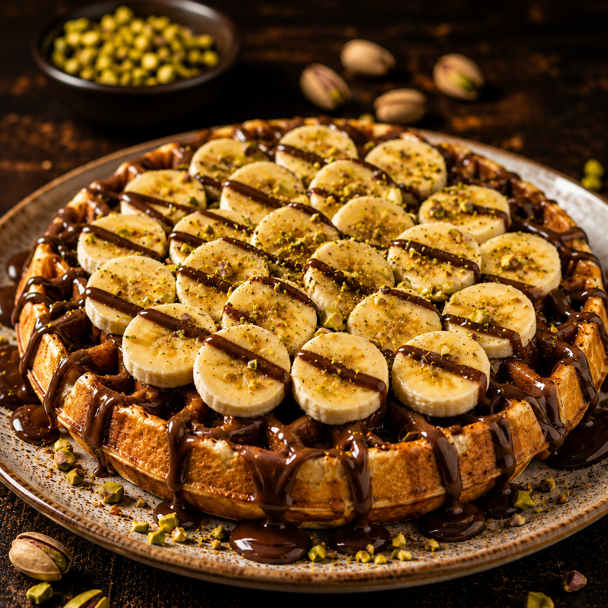 Muzlu Waffle Tabağı