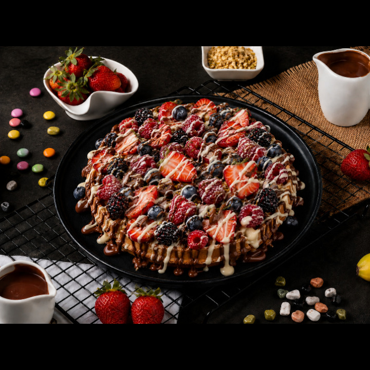 Fresh İkili Çiçek Waffle