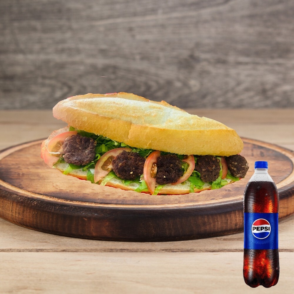 2 Adet Tam Ekmek Kasap Köfte Menü