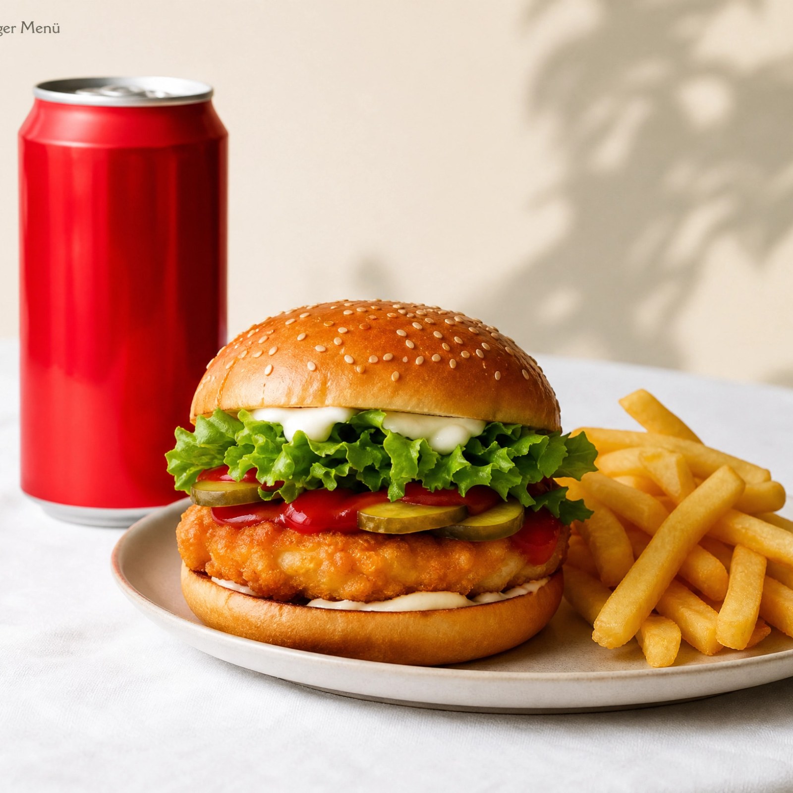 Tavuk Burger Menü