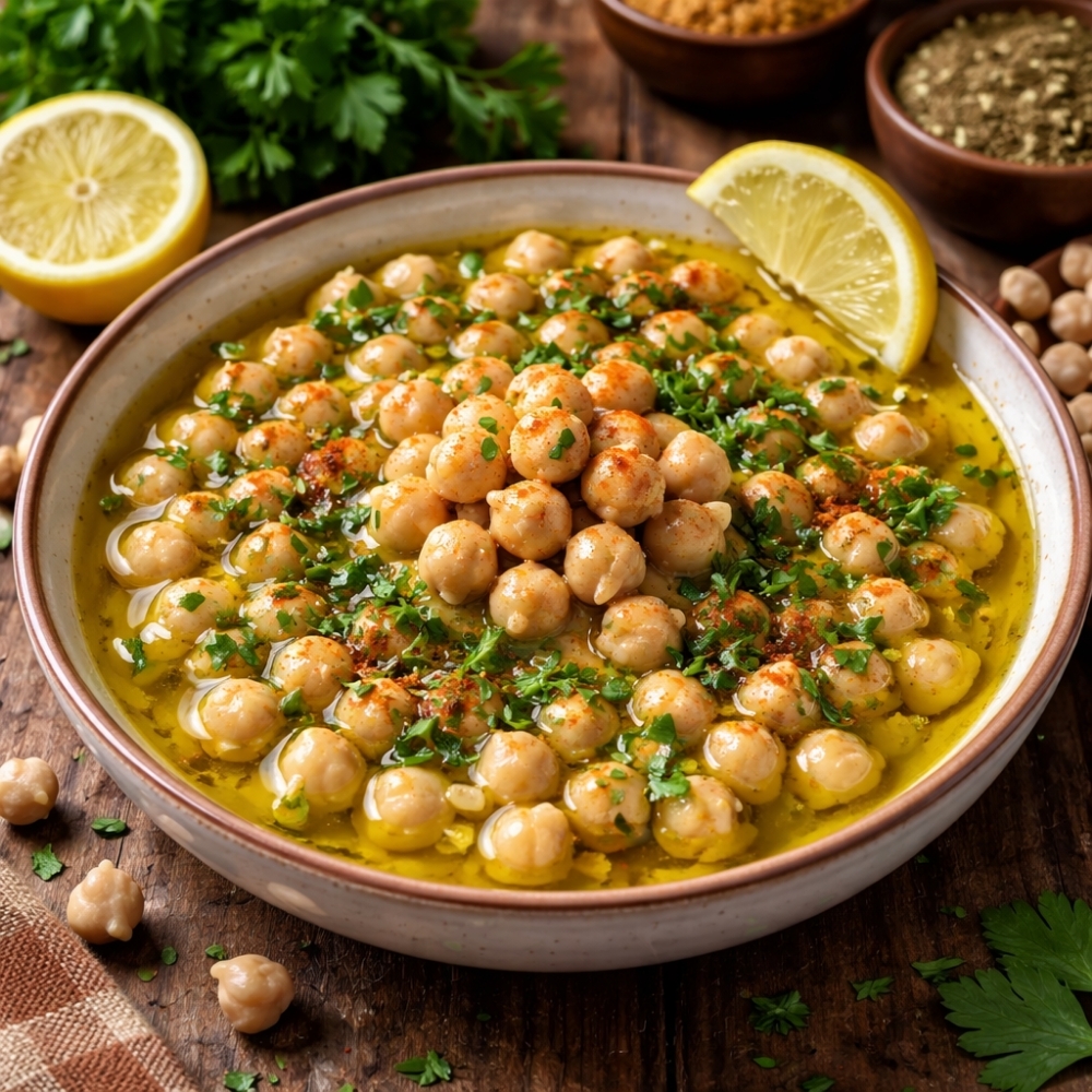 Zeytinyağlı Nohut (Haşlanmış Nohut Tabağı)