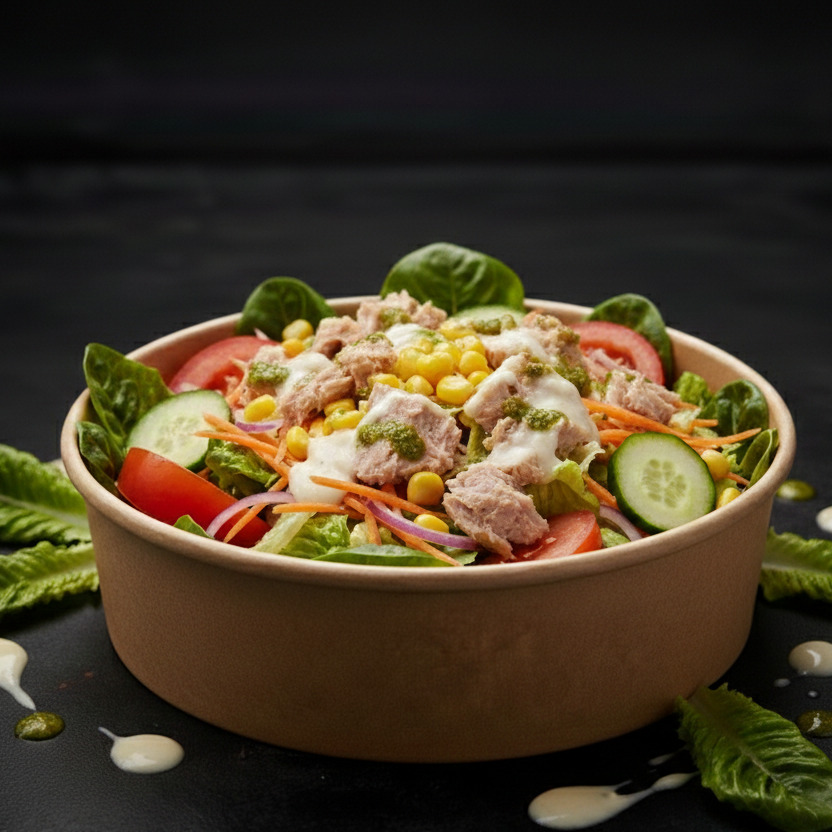 Çanak'ta Ton Balıklı Salata