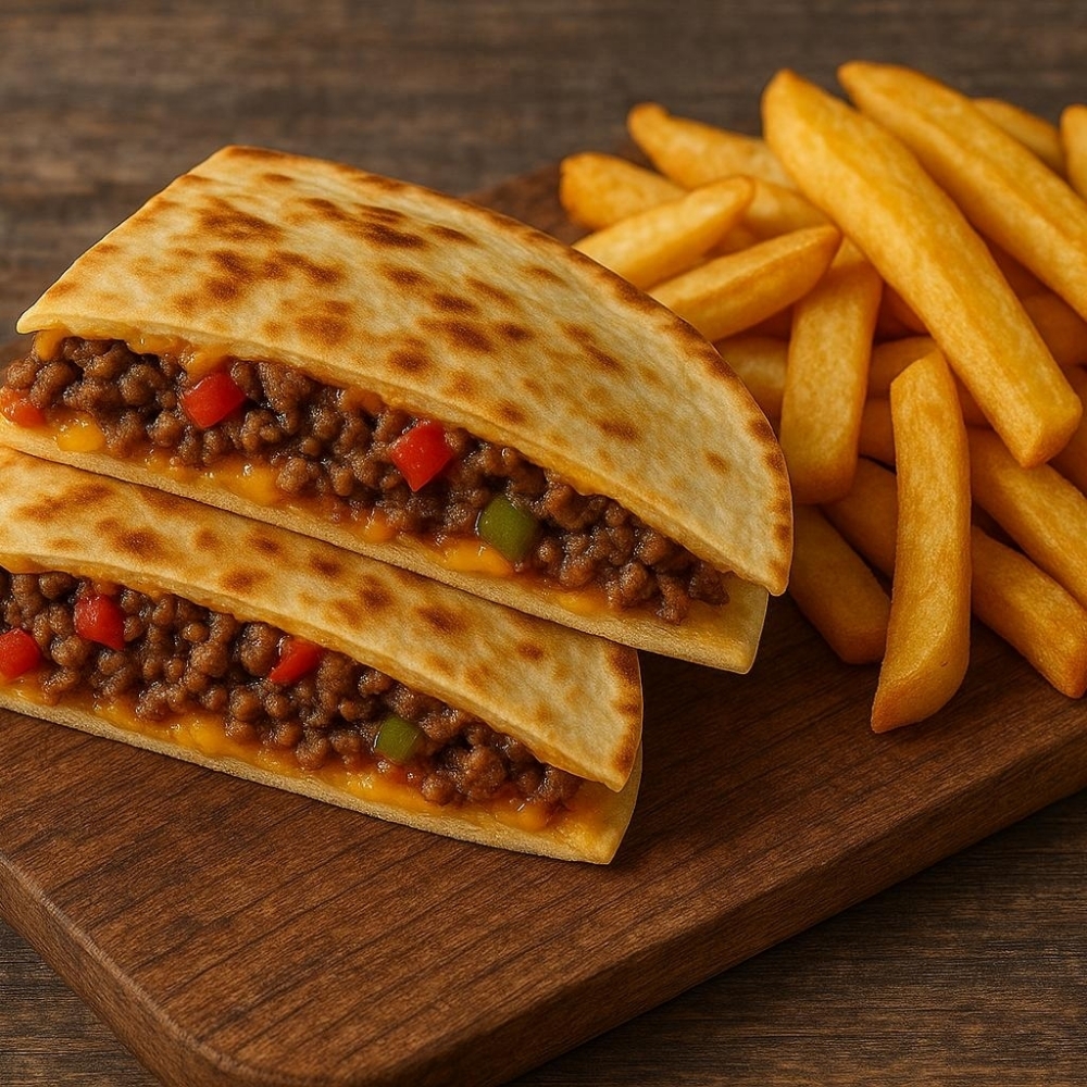 Kıymalı Quesadilla & Patates