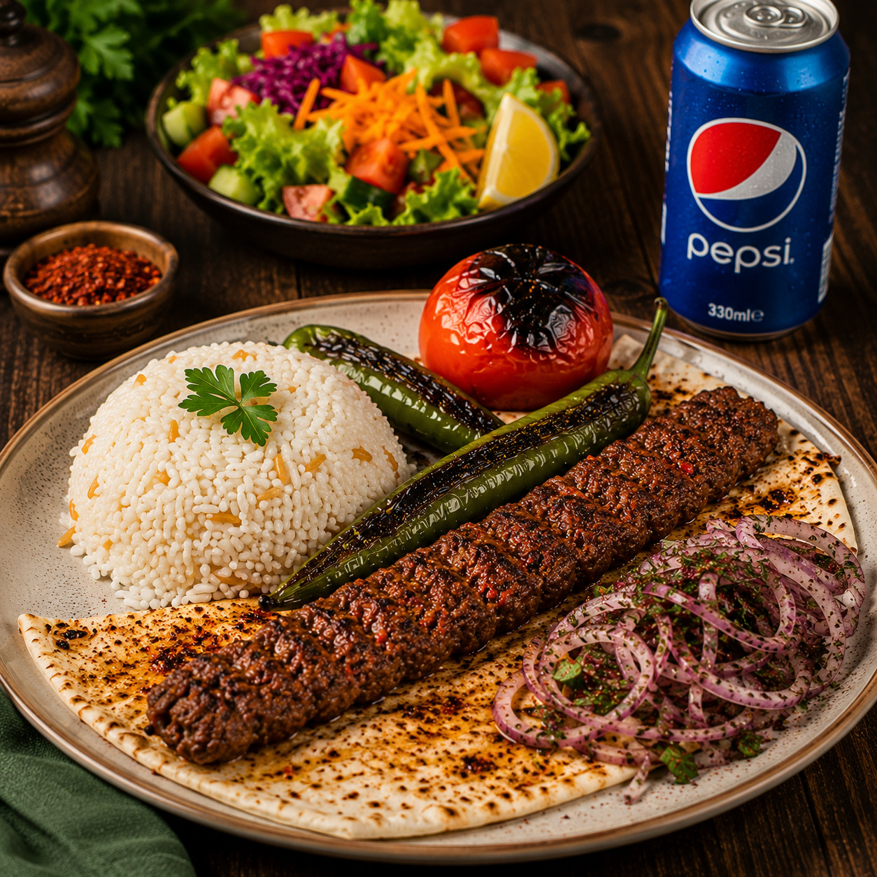 Kebap ve Salata Menü