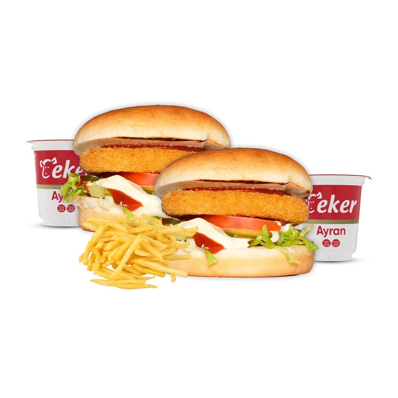 2'li Çocuk Eko Tavuk Burger Menü