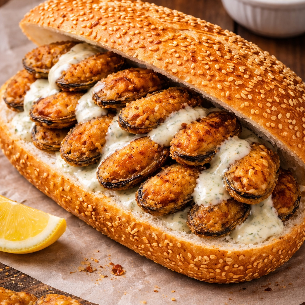 Yarım Ekmek Double Midye Tava