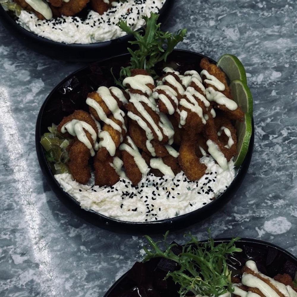 Patlıcan Ezmeli Çıtır Tavuk Bowl