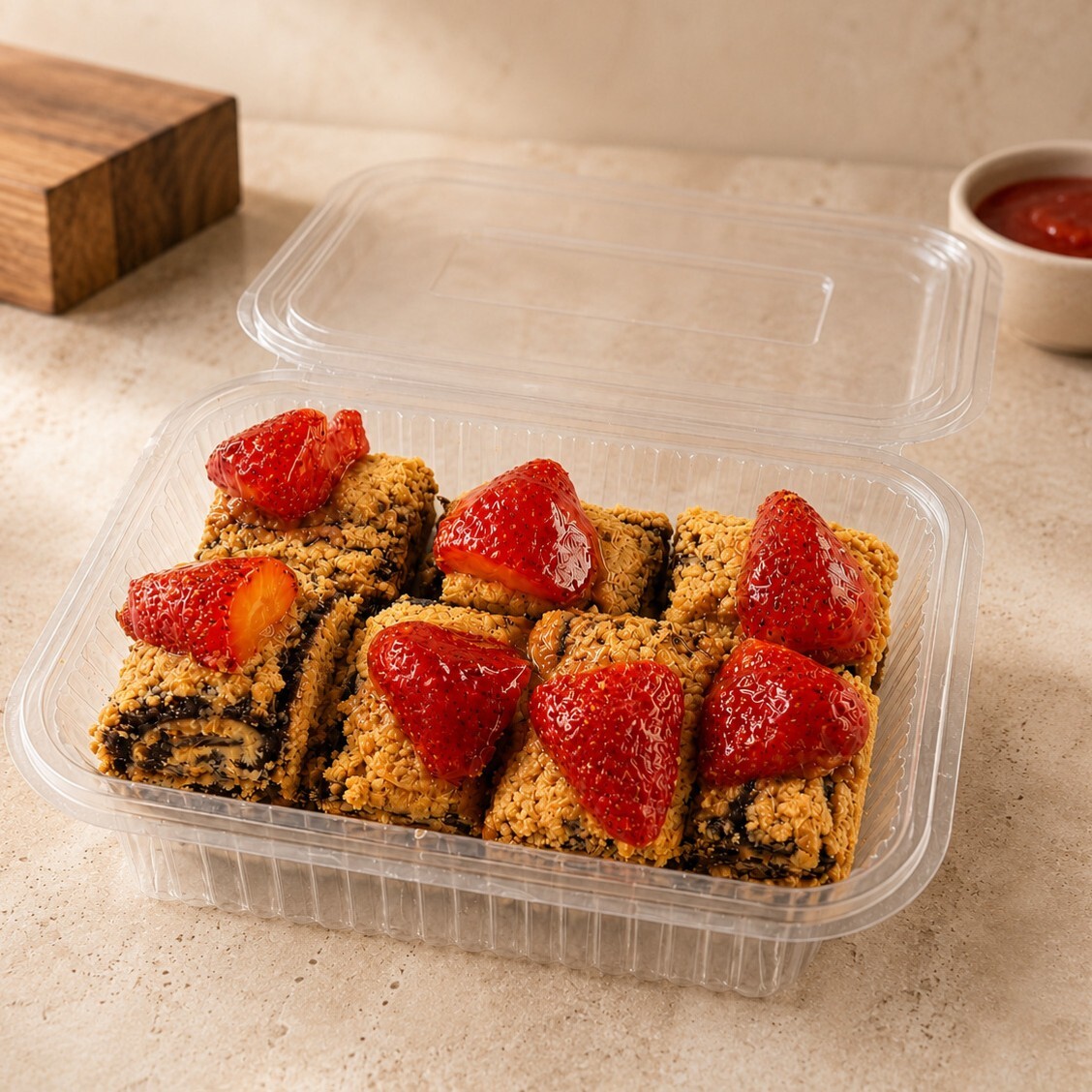 Mini İbiza Çilekli Roll (500 Gr)
