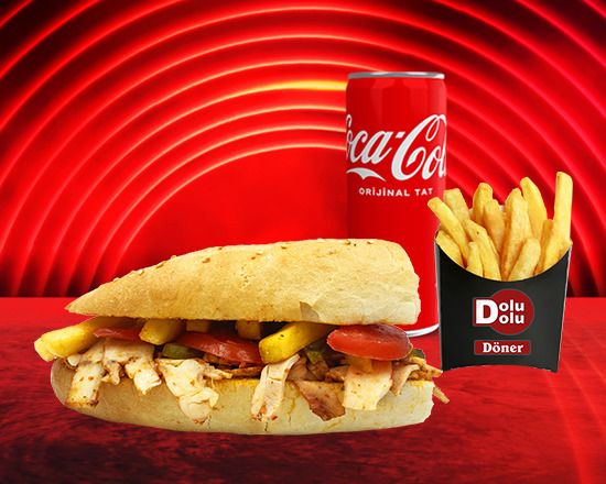 Yarım Ekmek Tavuk Döner Menü