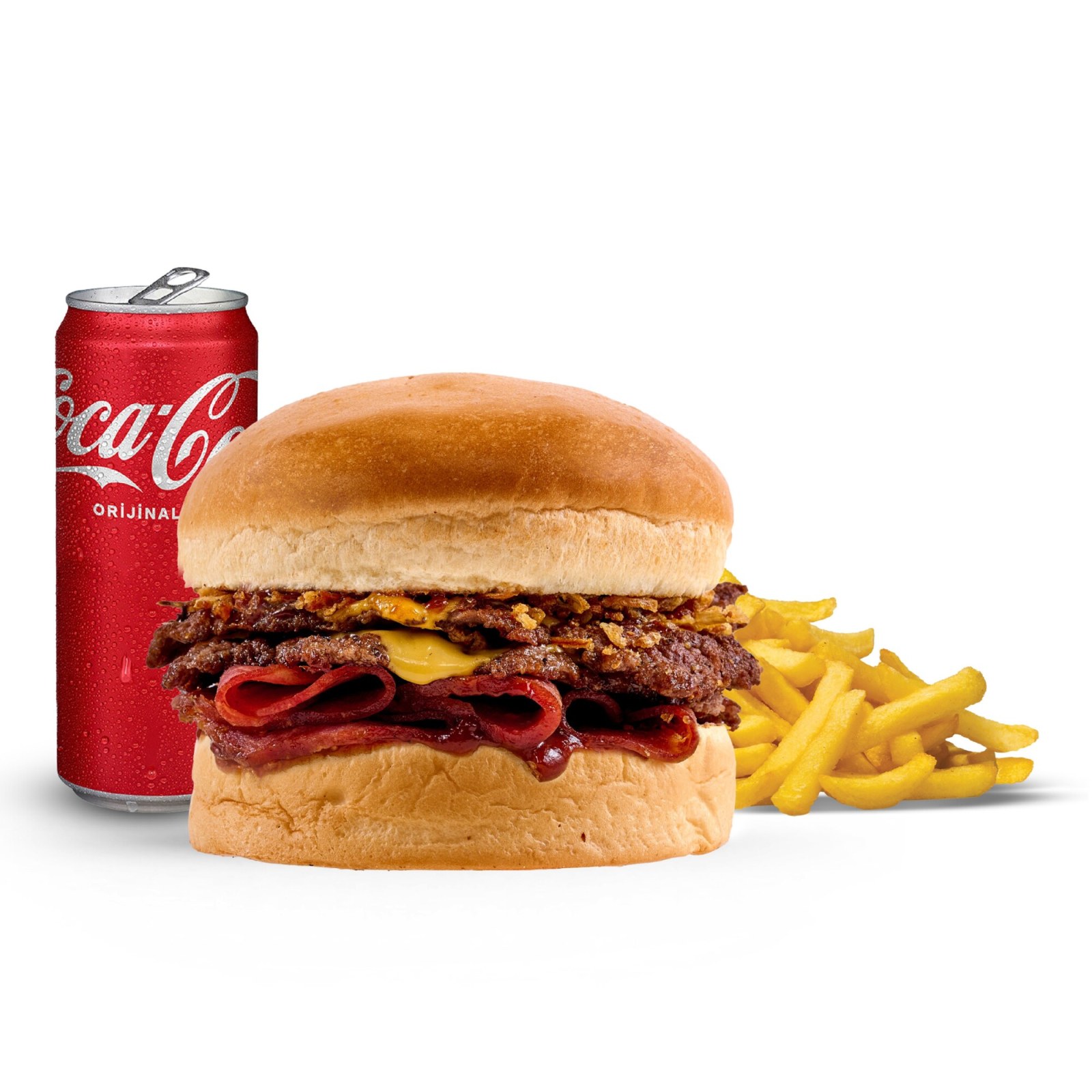 Smash Double Smoky BBQ Burger Menü