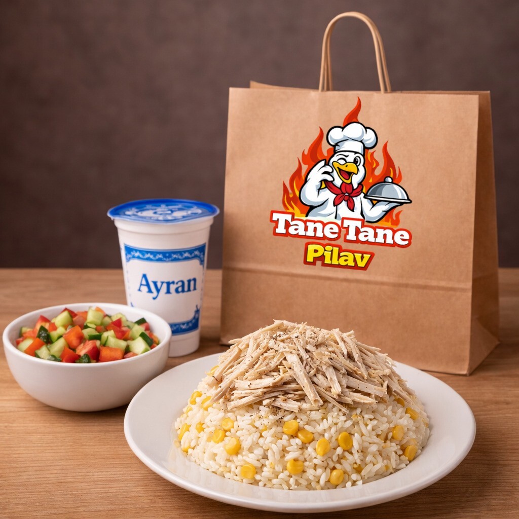 Tavuklu Mısırlı Pilav Menü (400 Gr) + Ayran Hediye 🎁
