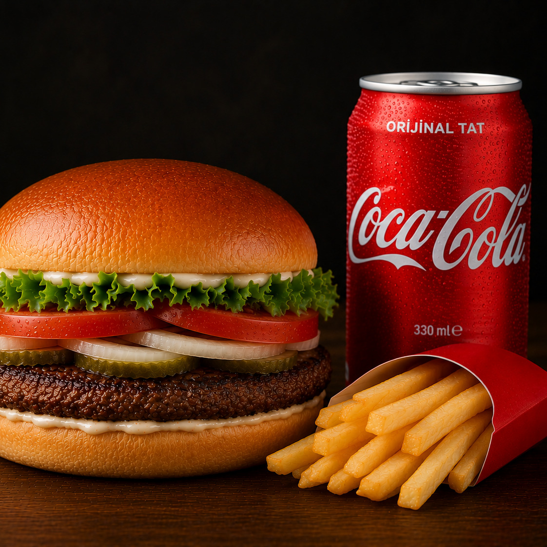 Double Burger Menü ( Coca cola )