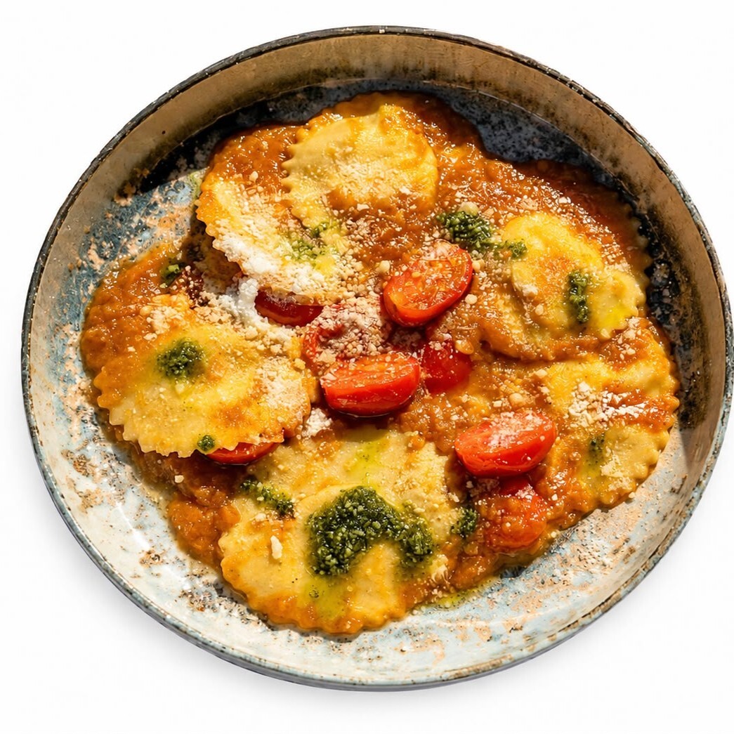 Domates Soslu Ravioli
