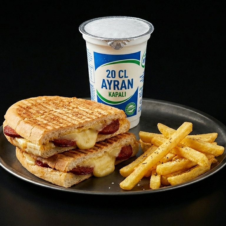 Yarım Ekmek Arası Karışık Tost Menü