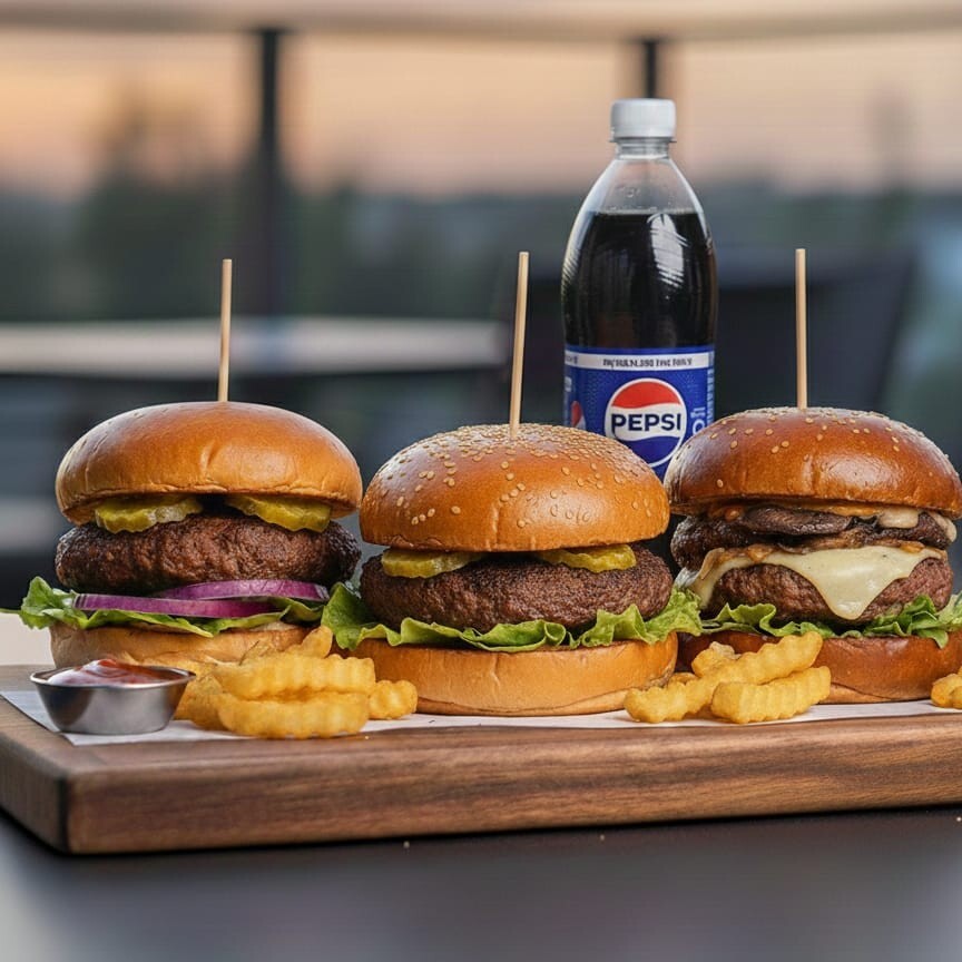 3 lü Classic Burger menü