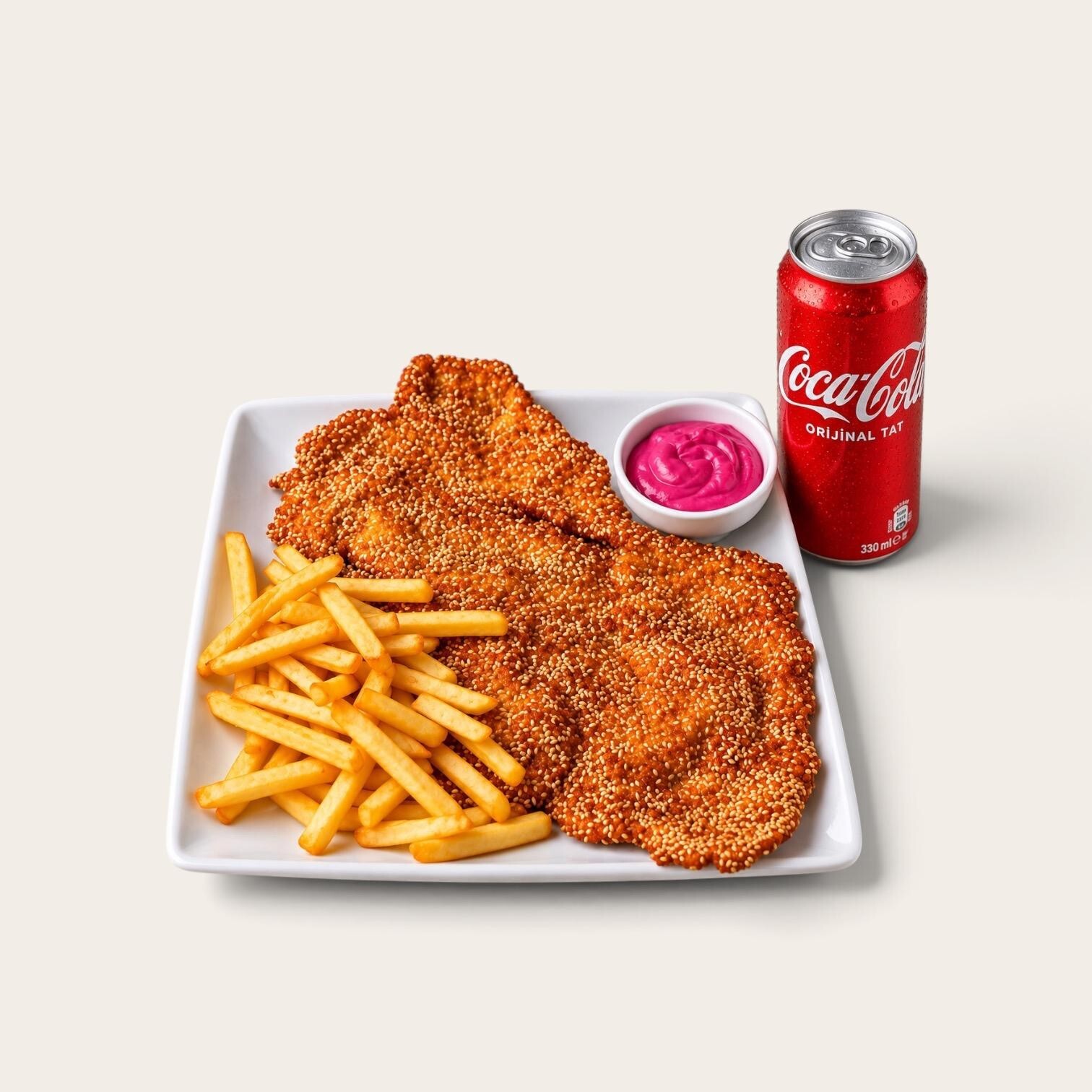 Art Sesam Schnitzel Menü