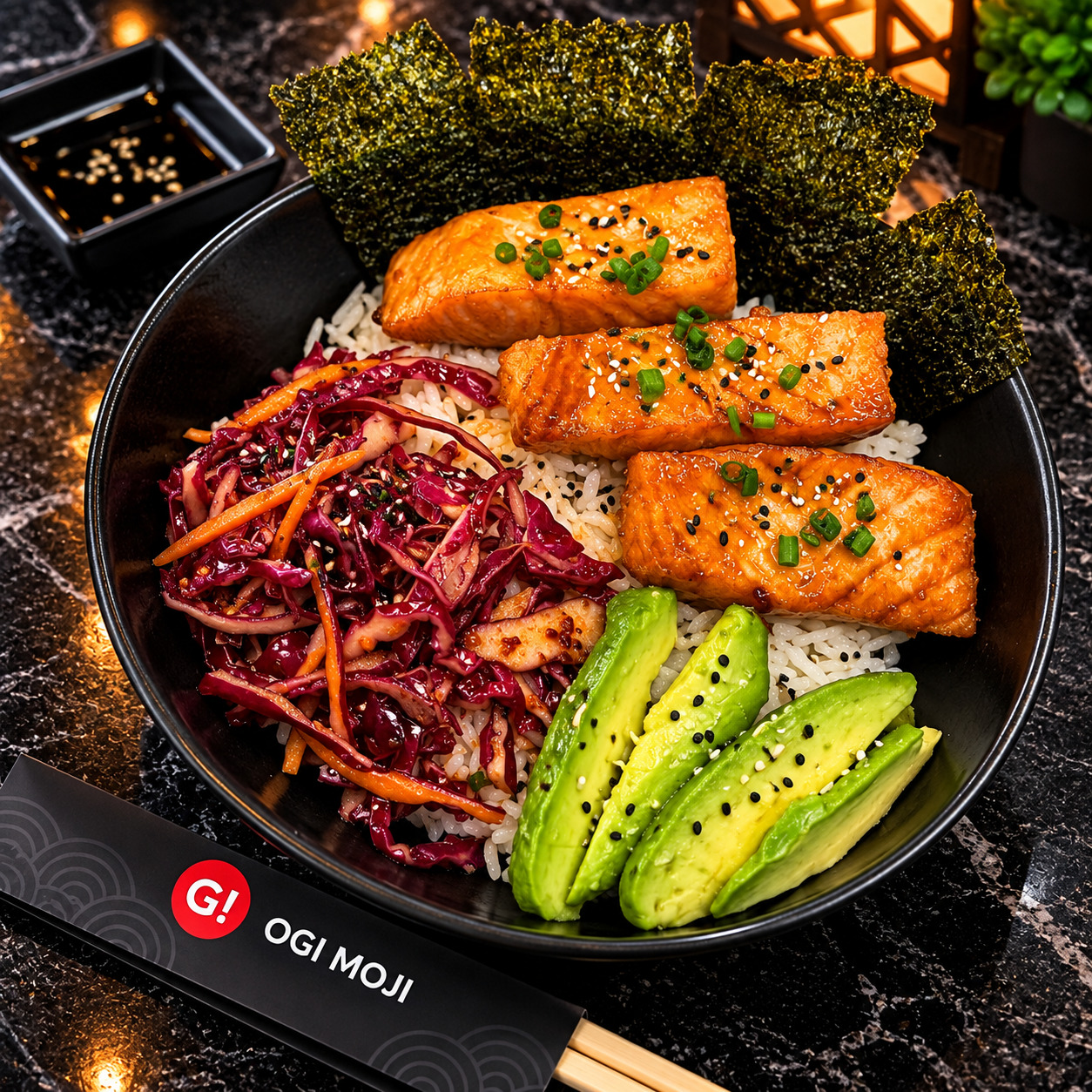 Teriyaki Soslu Somon Bowl