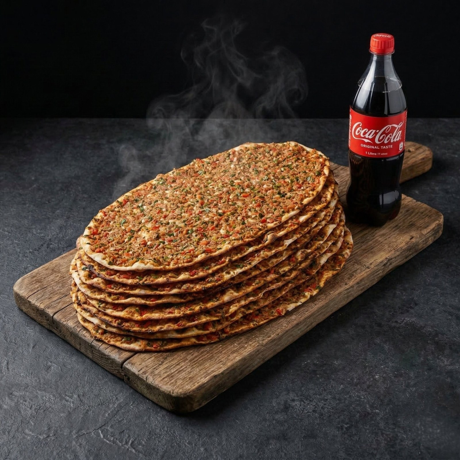 10 Lahmacun 1 Litre İçecek Menü