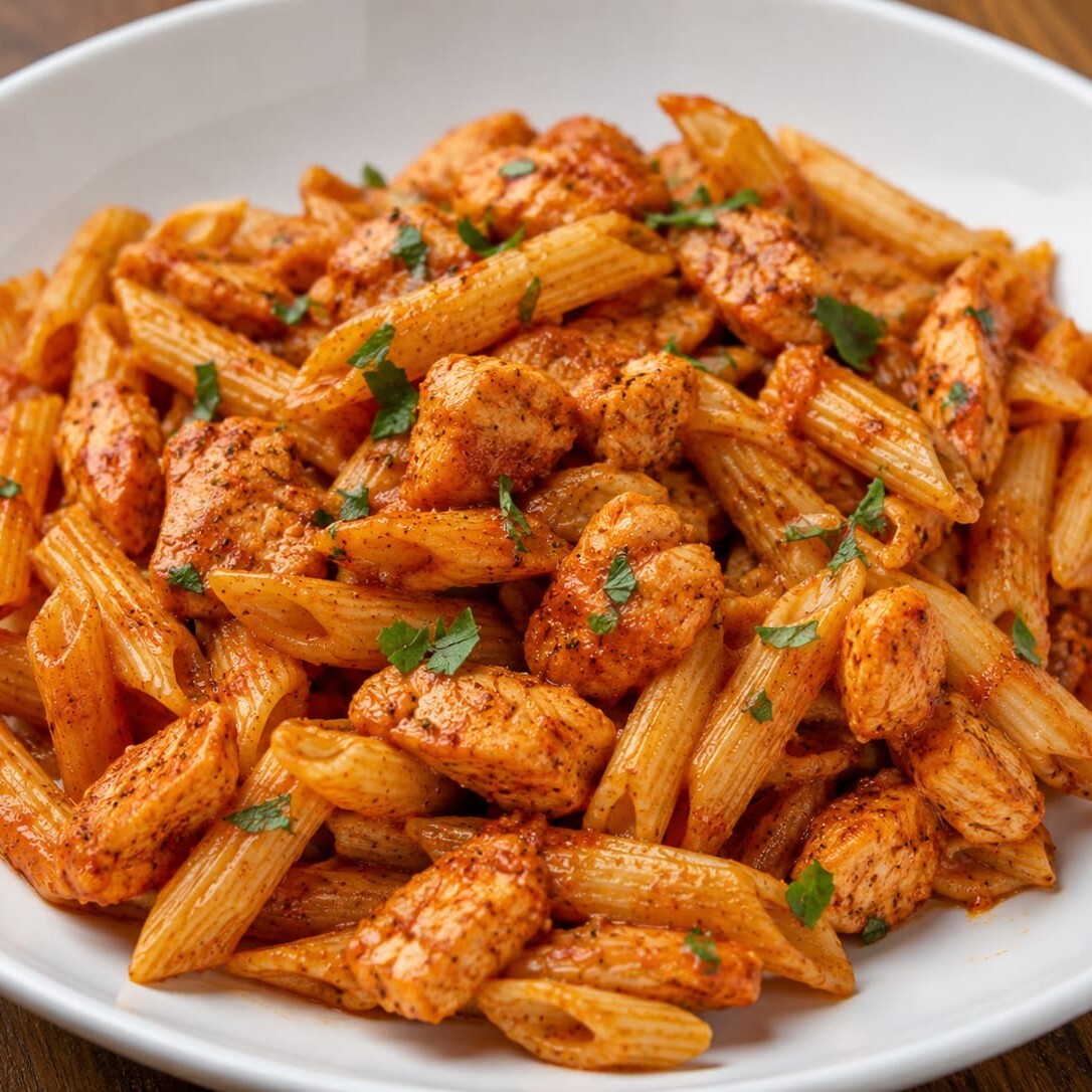 Acı severelere Özel Paprika Soslu Makarna + Ayran