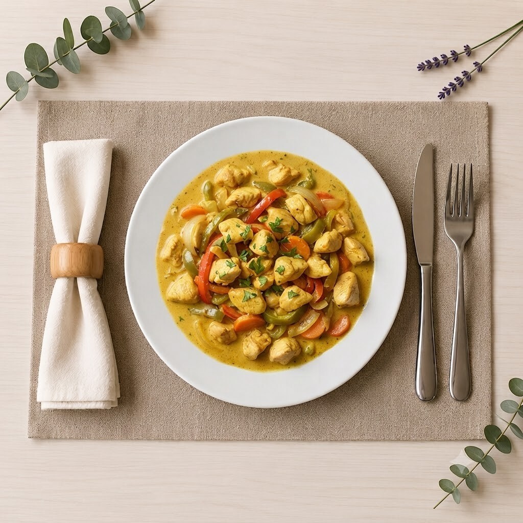 Köri Soslu Tavuk (250 Gr)