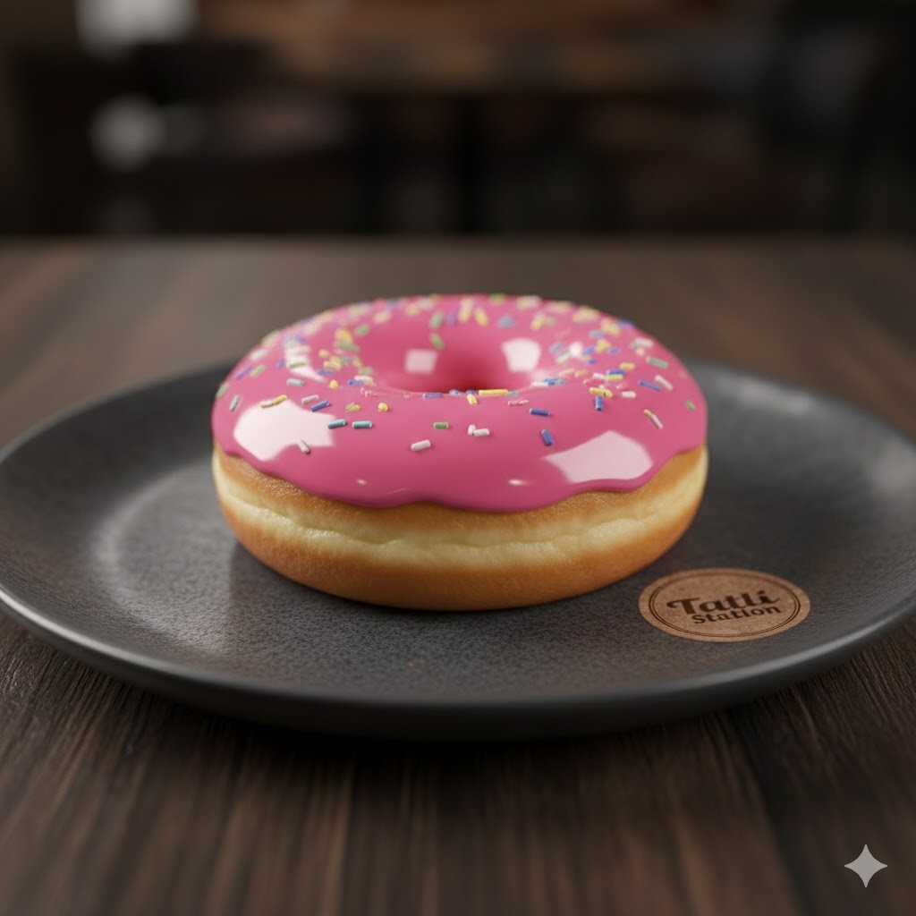 Pink Glaze Donut