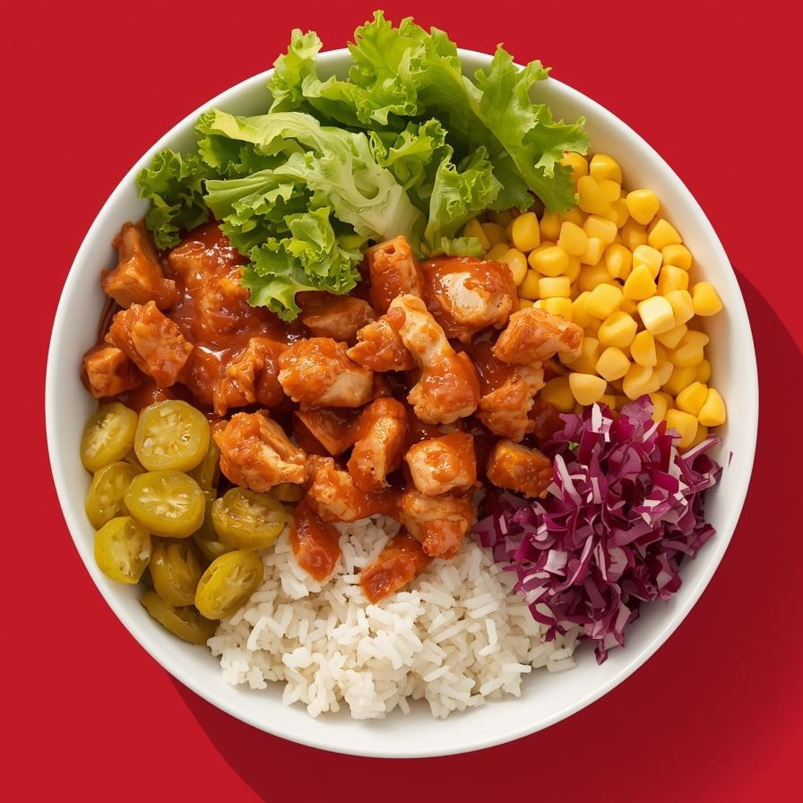 Chili Soslu Tavuklu Pilav Bowl