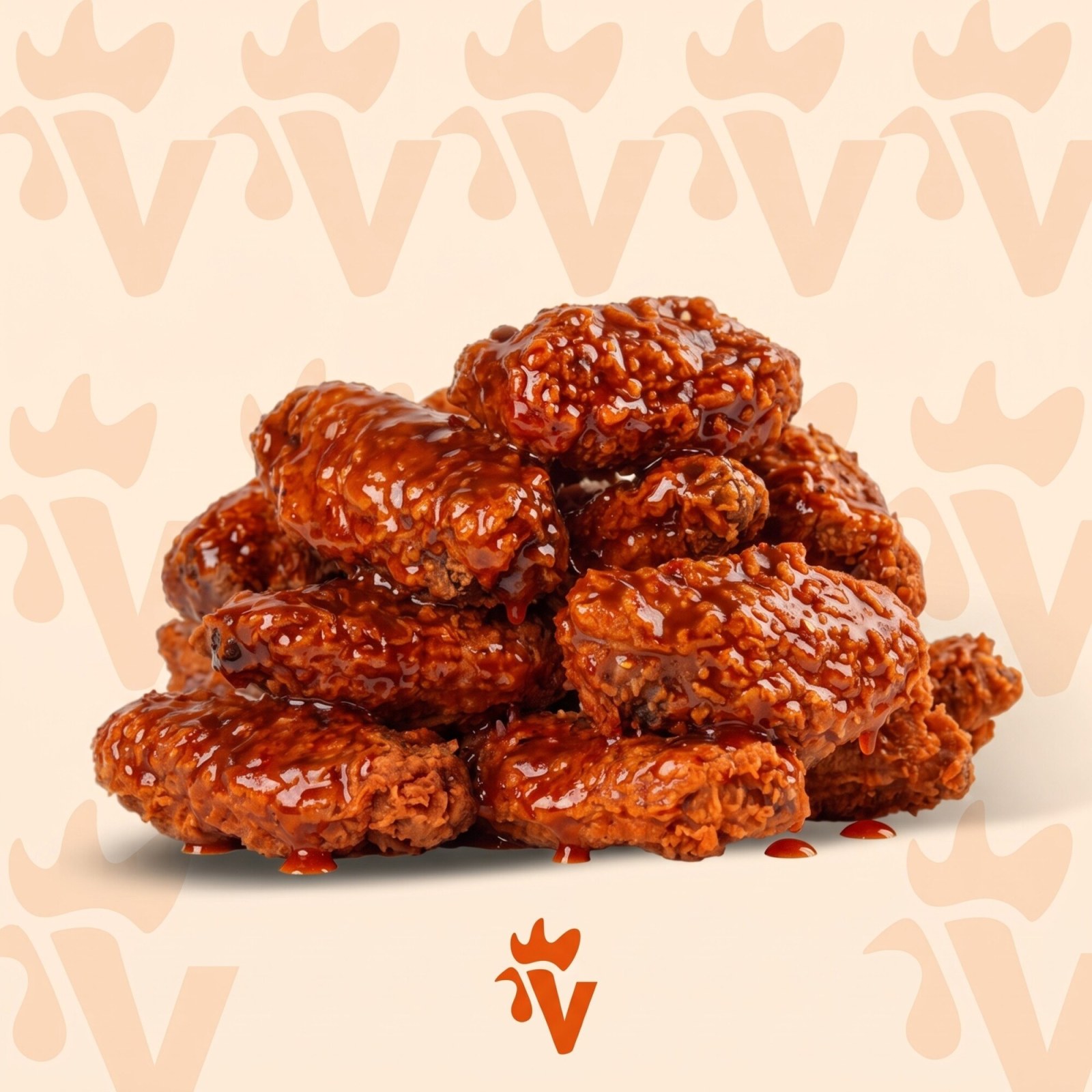 Acı Sriracha V Wings (6'lı)