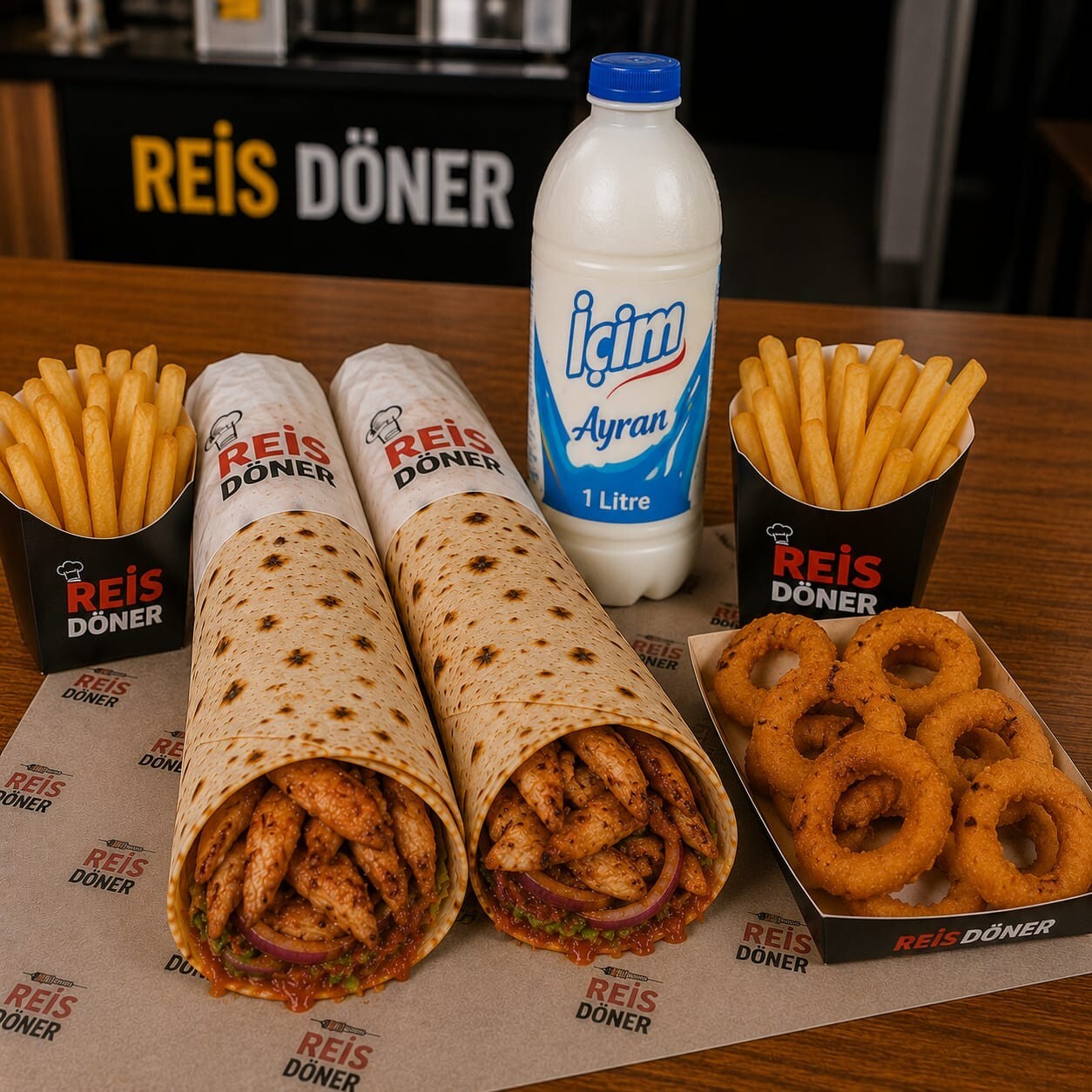 Reis Döner İkili Double Menü