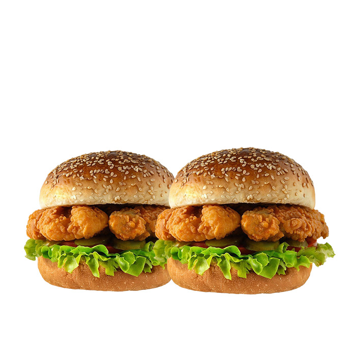 Double Chicken Burger Menü