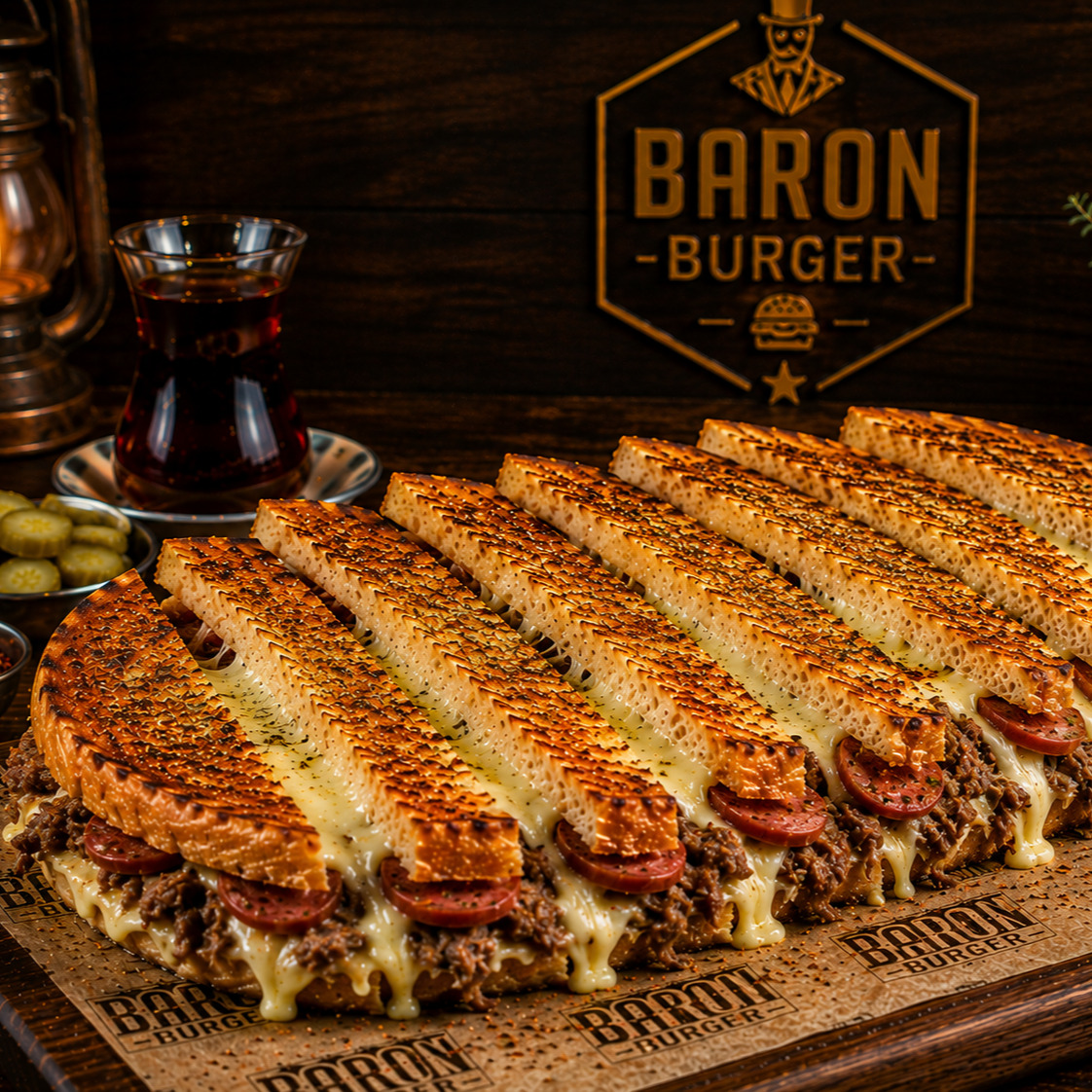 Pastırmalı & Sucuklu & Kaşarlı Tost