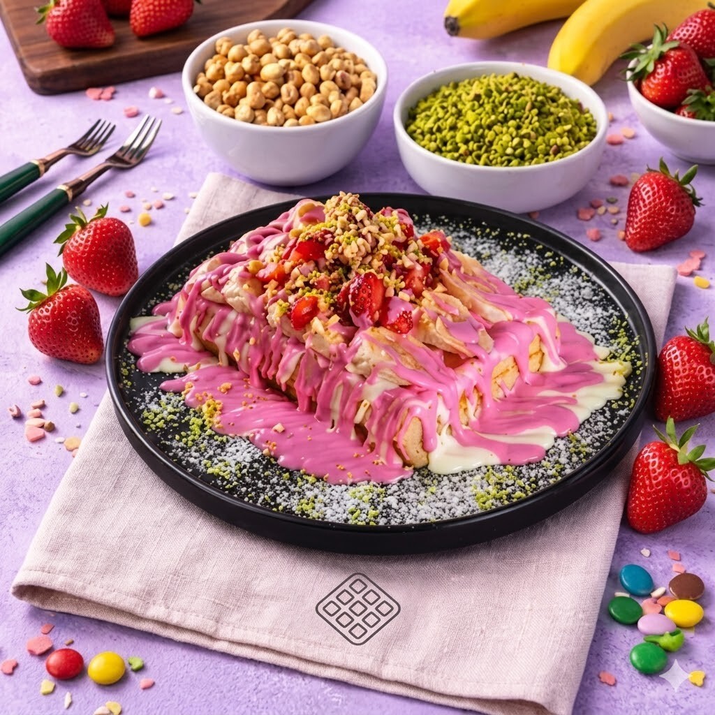 Frambuaz Rüyası Waffle