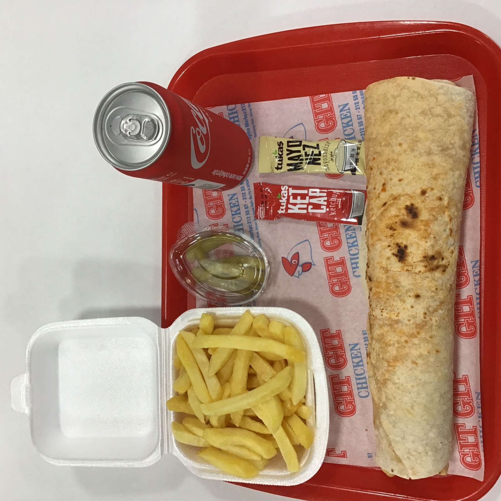 Balyoz Tavuk Döner Dürüm Cola Menü
