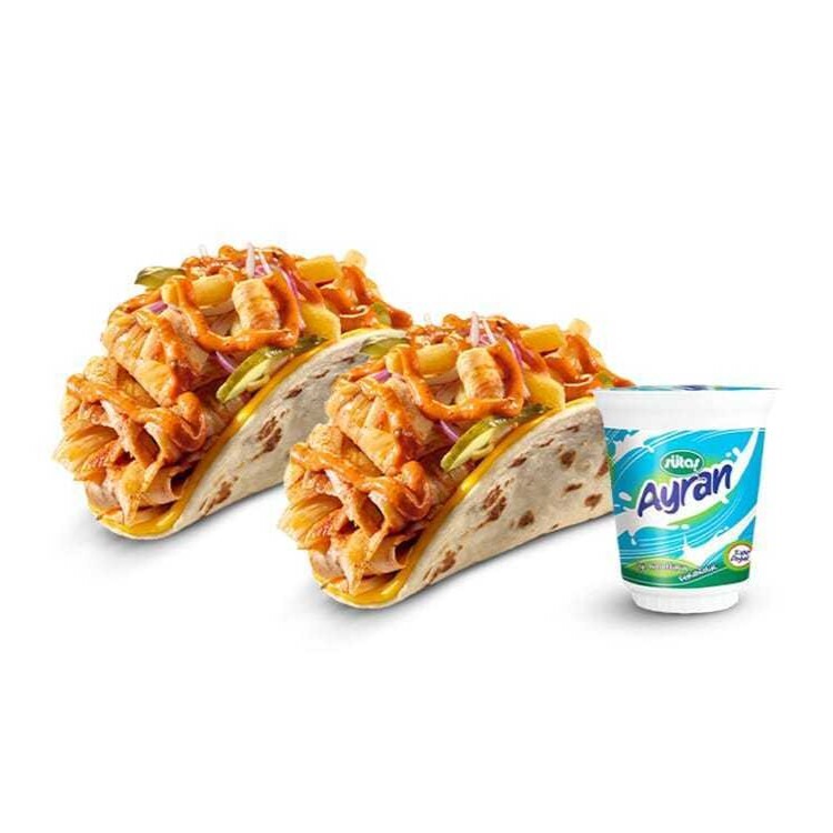 2'li Tako Eko Menü (Tavuk Dönerden)