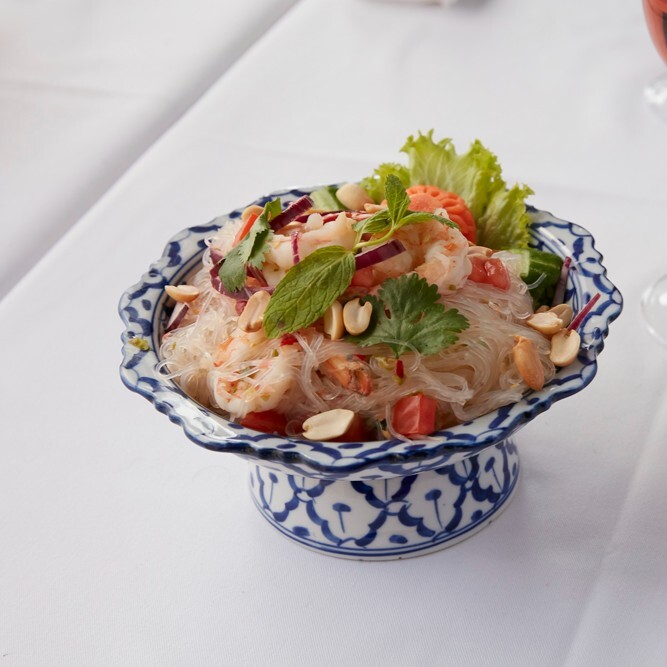 Karidesli Acılı Şeffaf Noodle Salata
